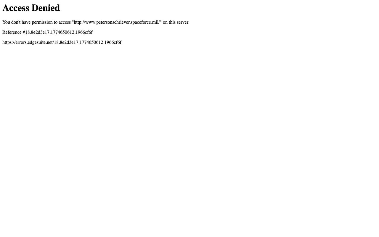 Peterson Space Force Base Health and Wellness Center