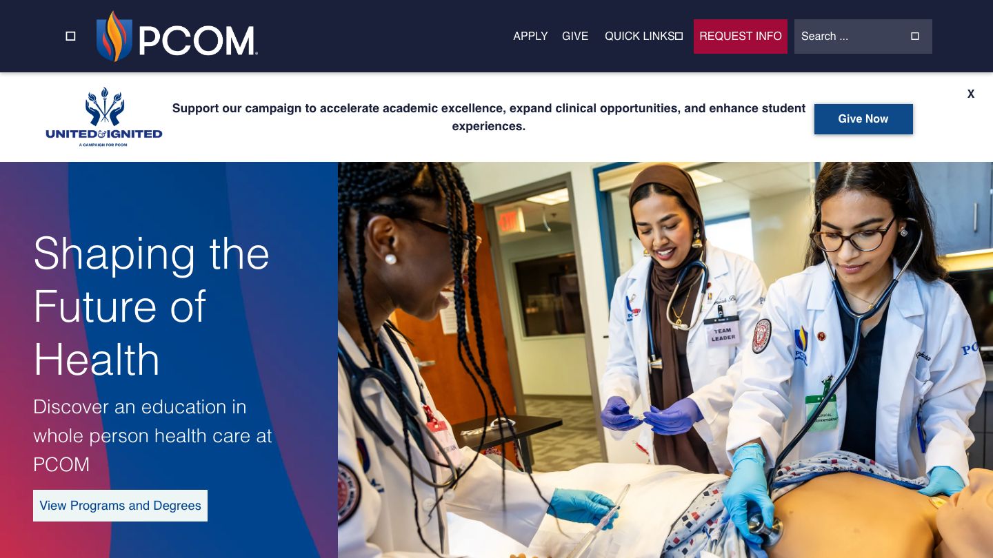 Philadelphia College of Osteopathic Medicine (PCOM)