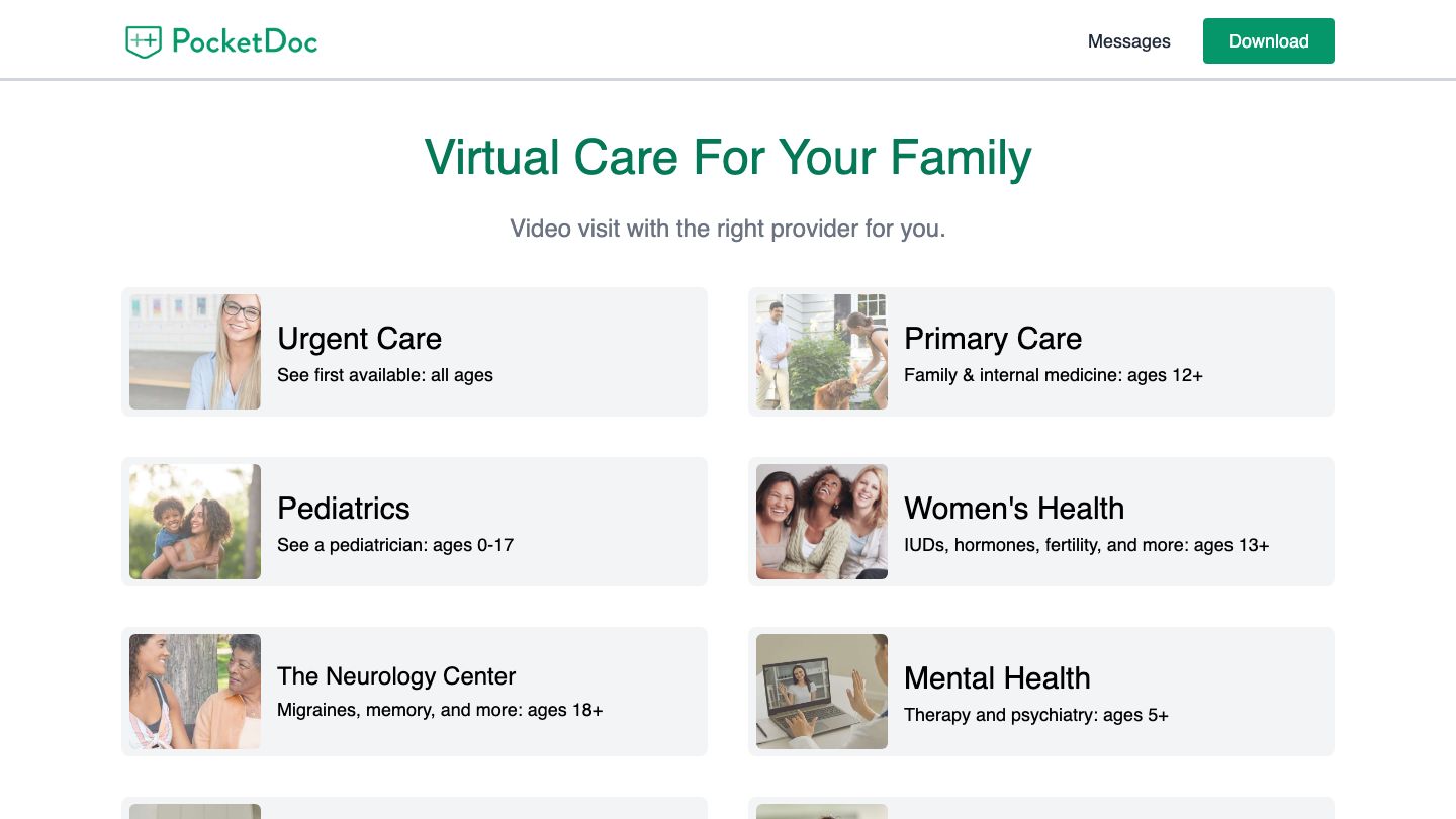PocketDoc Video Visits