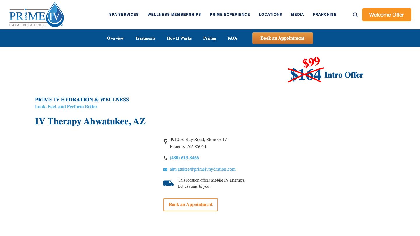 Prime IV Hydration & Wellness - Ahwatukee