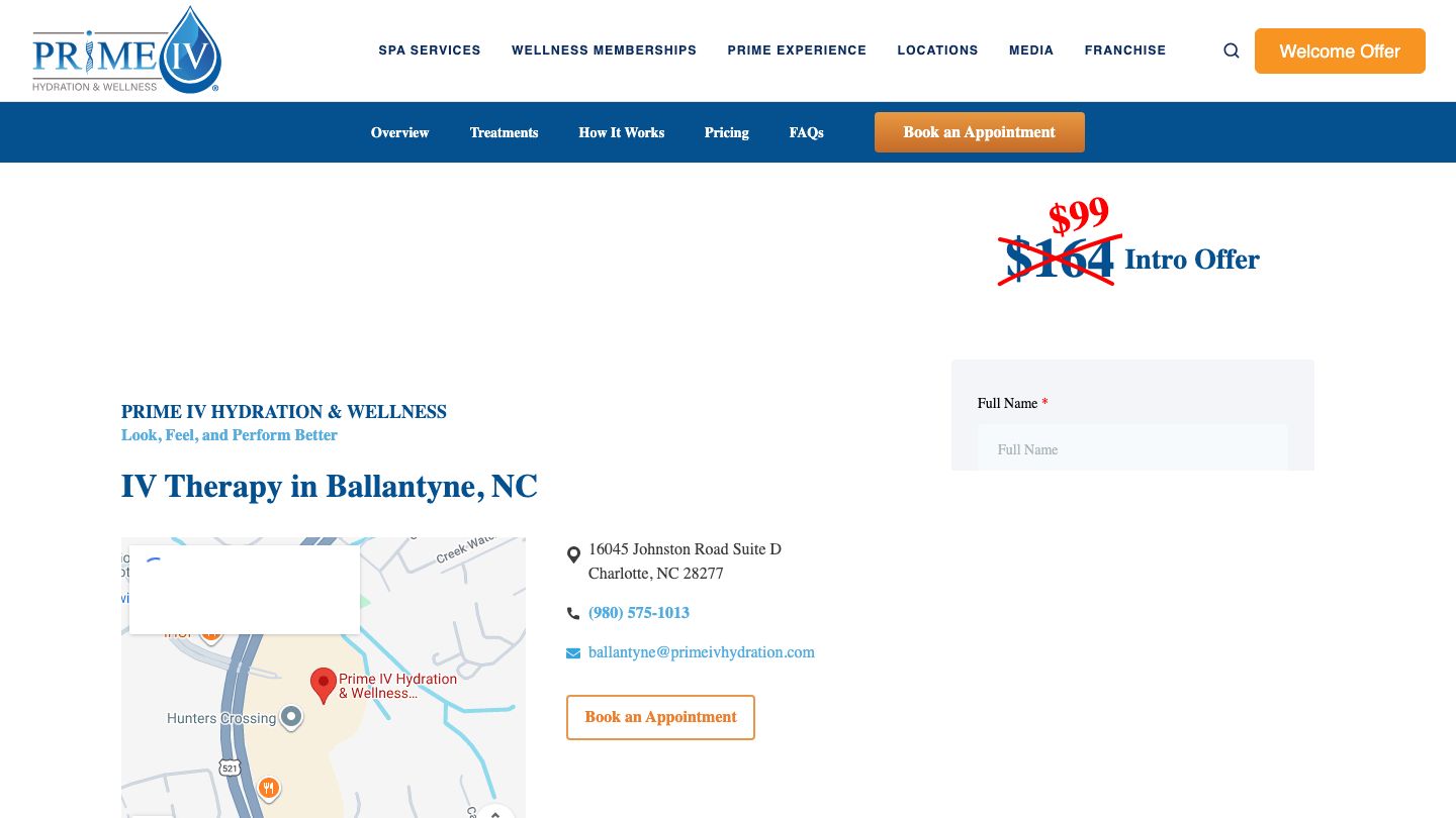 Prime IV Hydration & Wellness - Ballantyne, NC