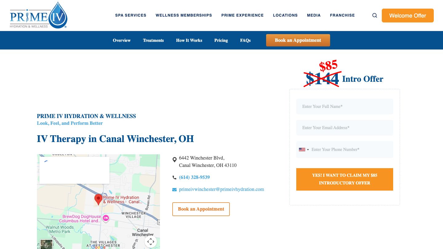 Prime IV Hydration & Wellness - Canal Winchester