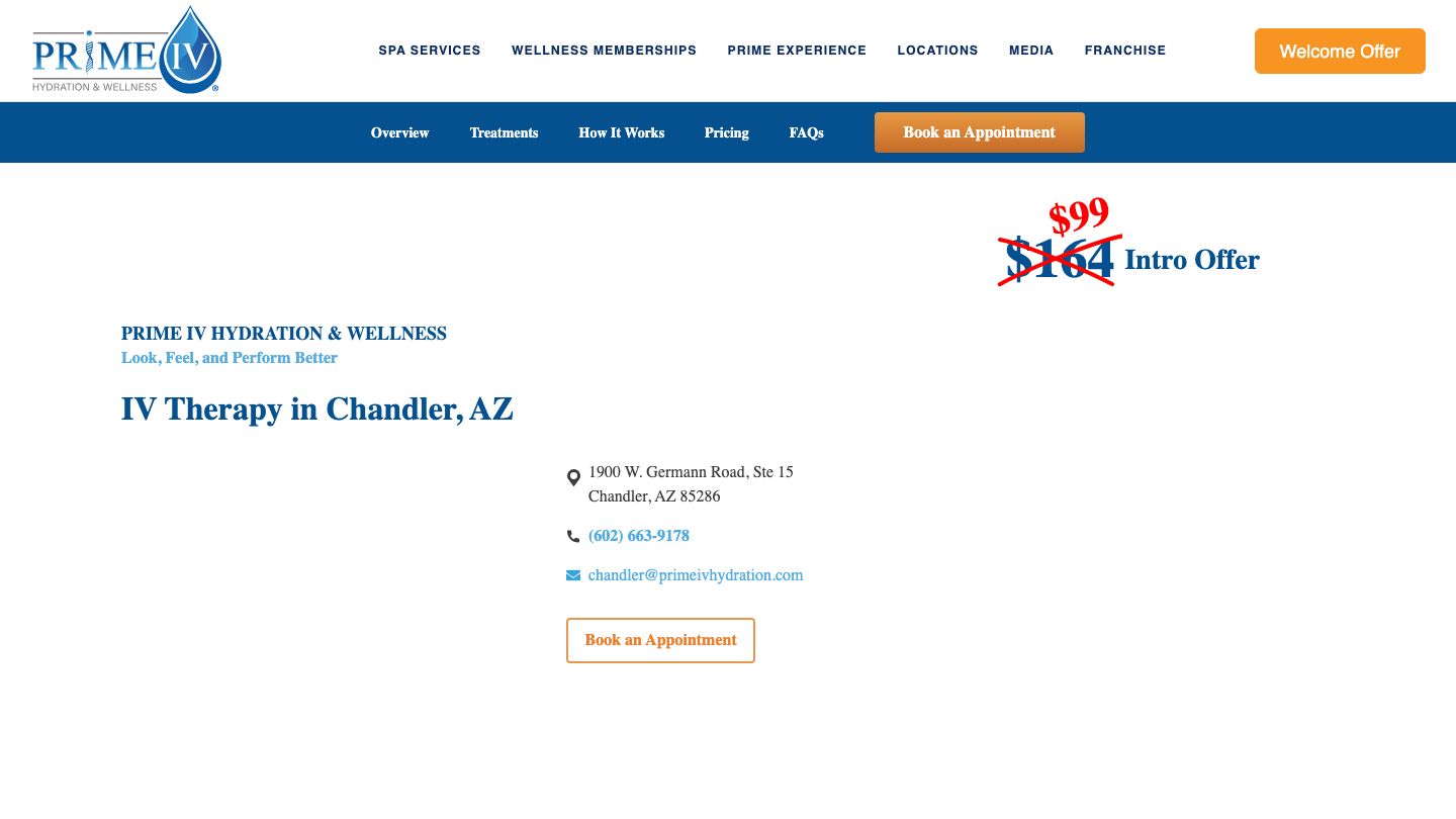 Prime IV Hydration & Wellness - Chandler