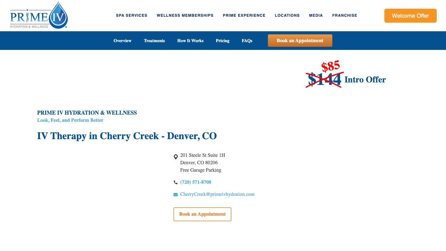 Prime IV Hydration & Wellness - Cherry Creek