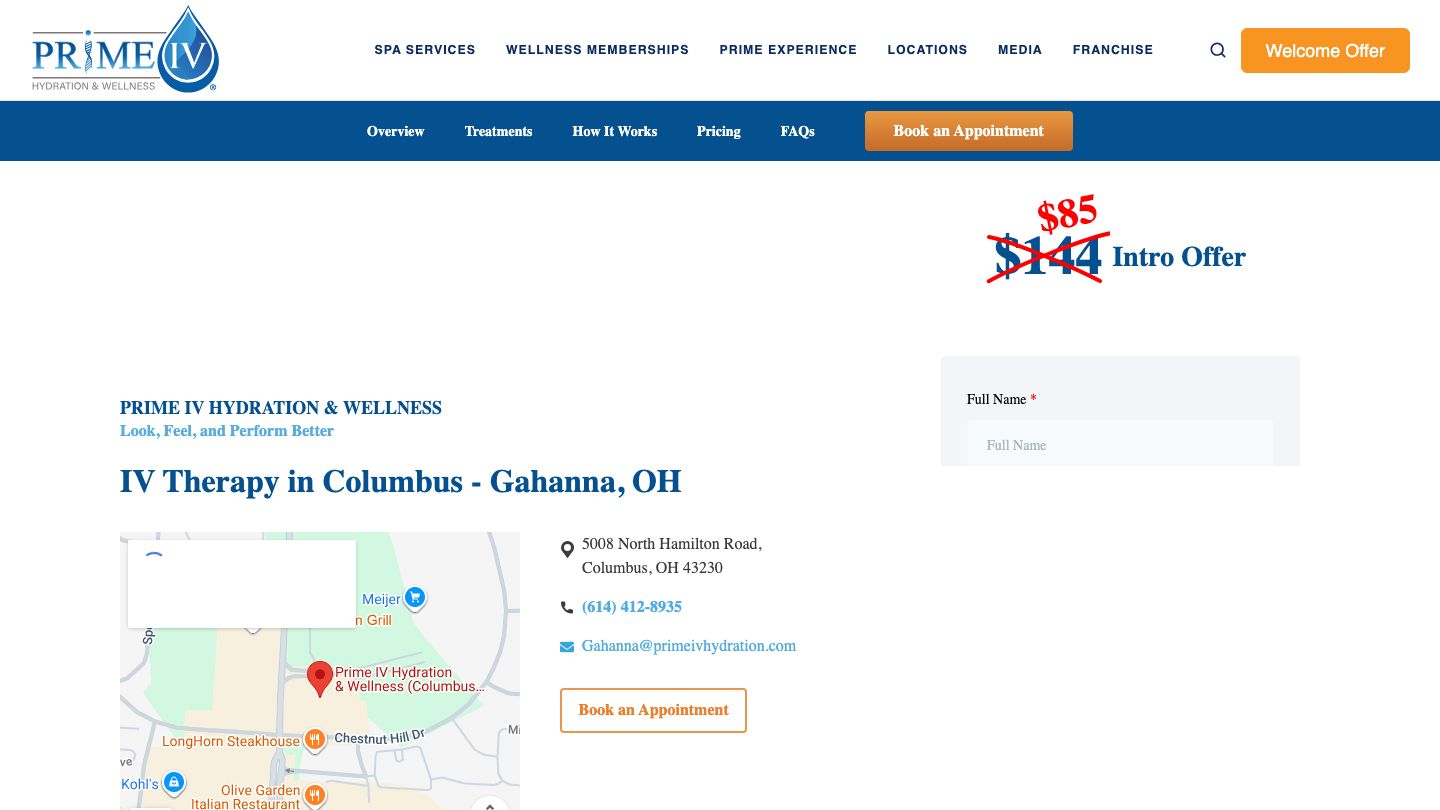 Prime IV Hydration & Wellness (Columbus-Gahanna, OH)