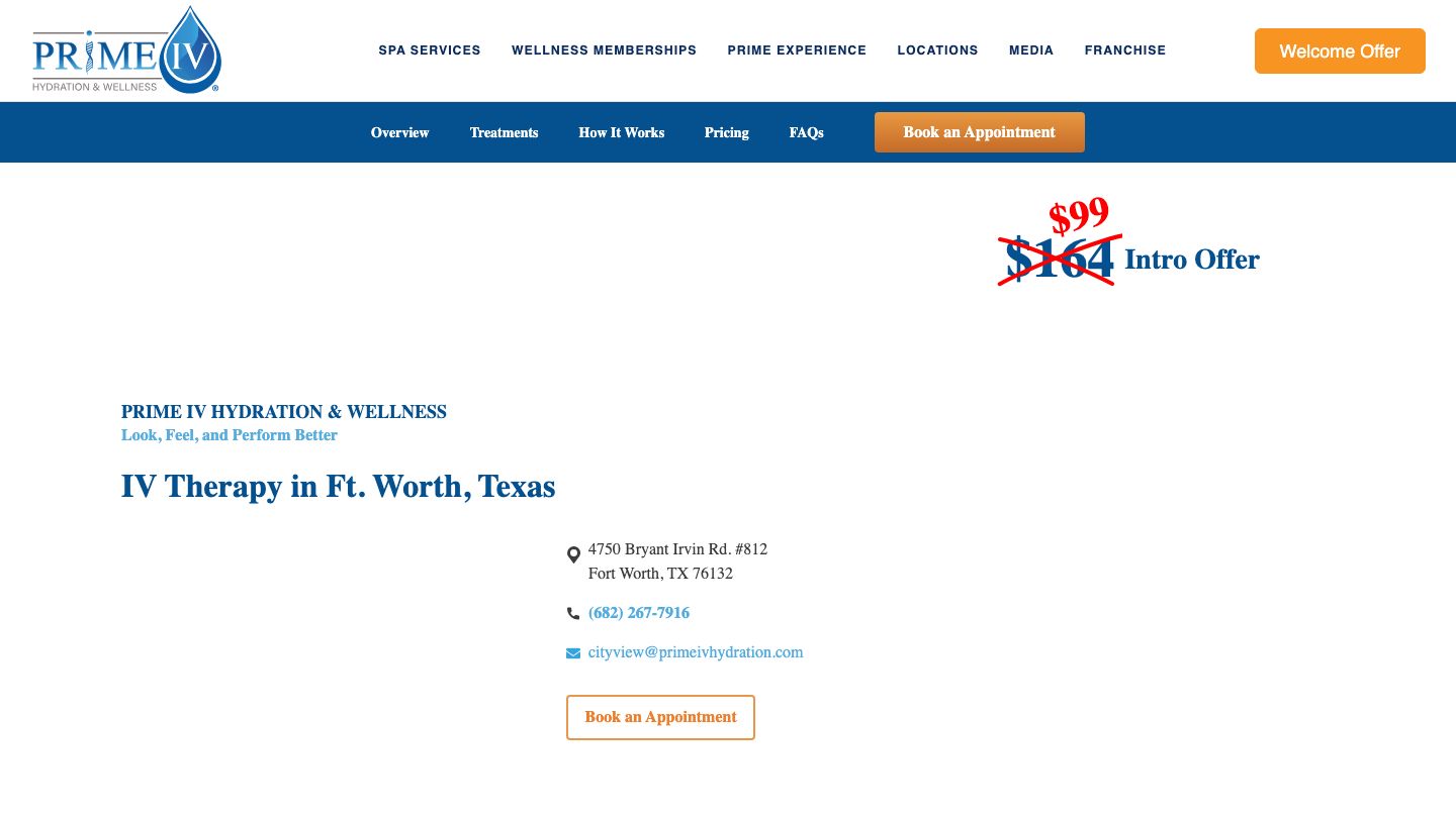 Prime IV Hydration & Wellness - Ft. Worth Cityview