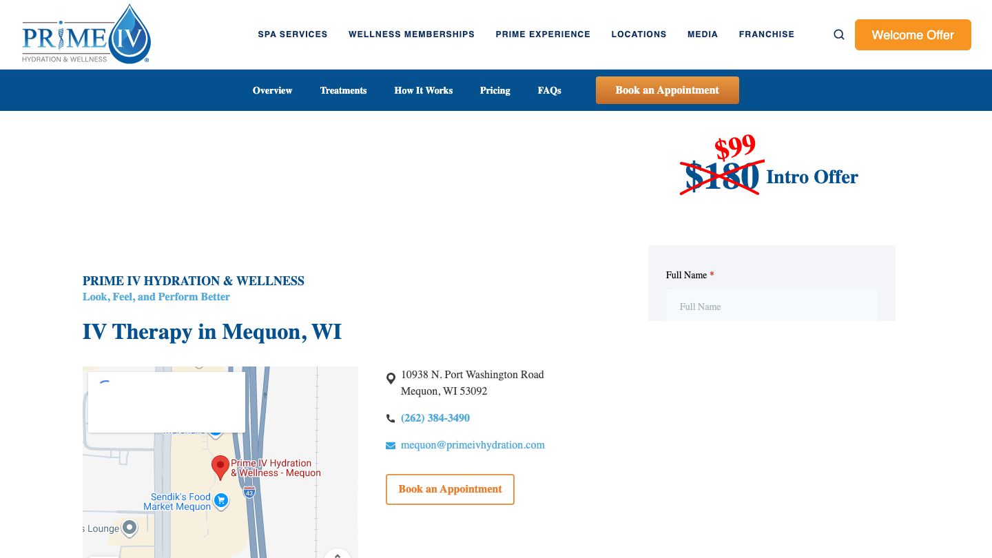 Prime IV Hydration & Wellness - Mequon