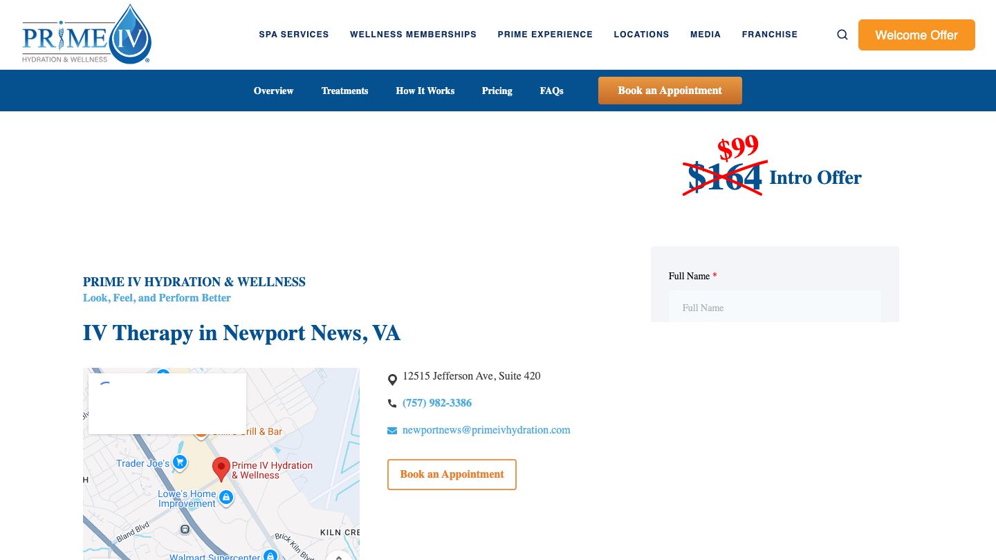 Prime IV Hydration & Wellness - Newport News