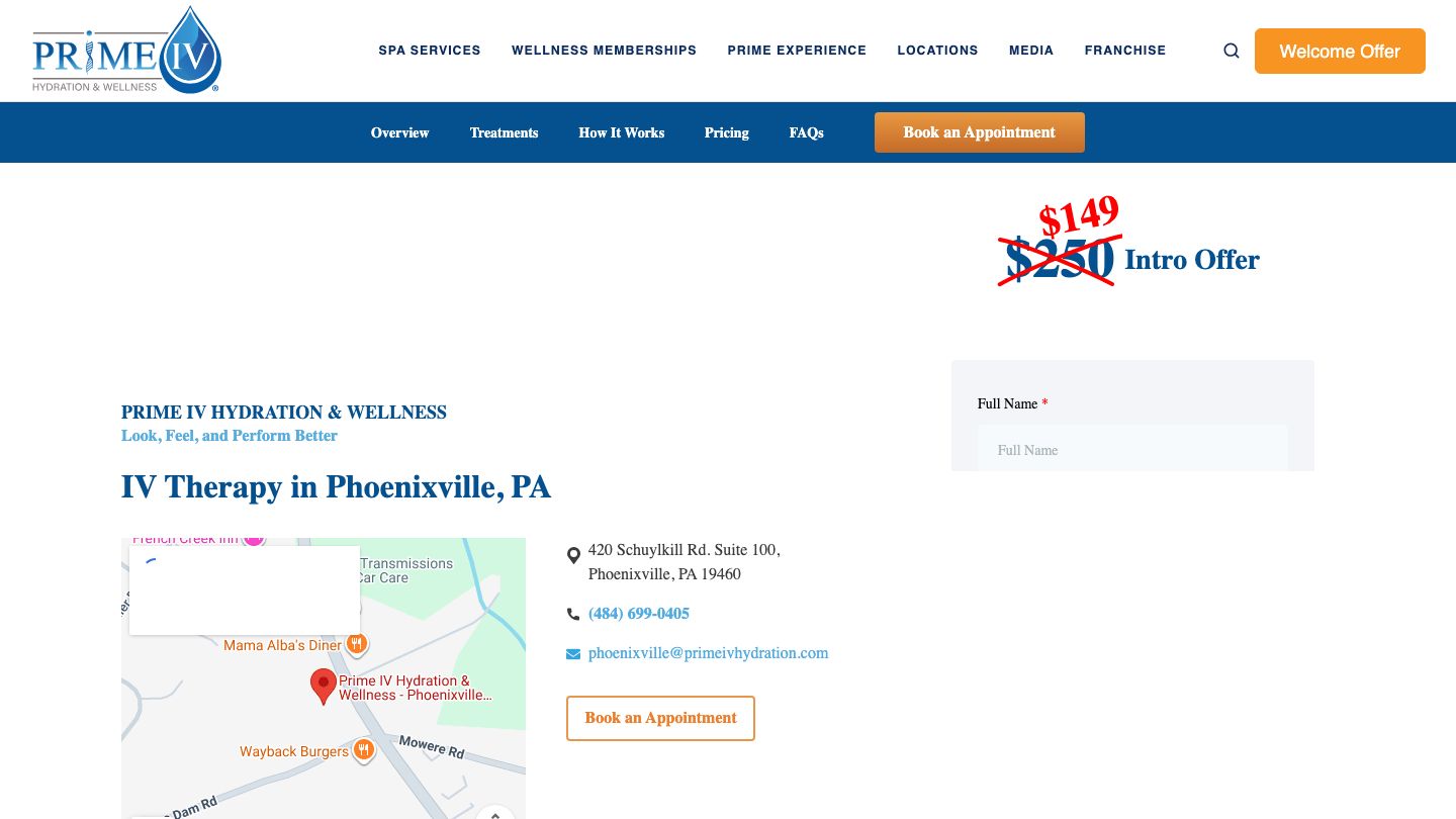 Prime IV Hydration & Wellness - Phoenixville (Phoenixville, PA)