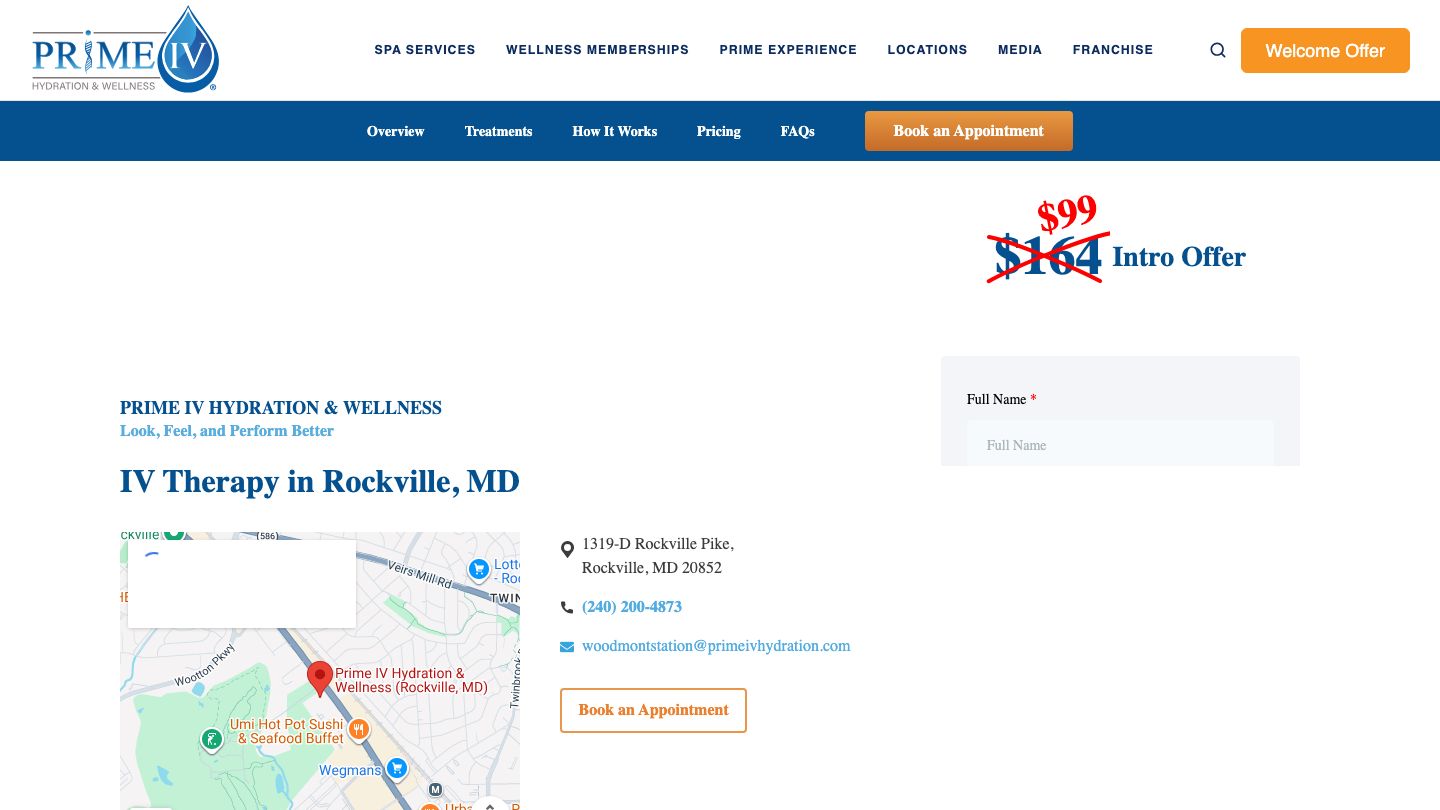 Prime IV Hydration & Wellness (Rockville, MD)