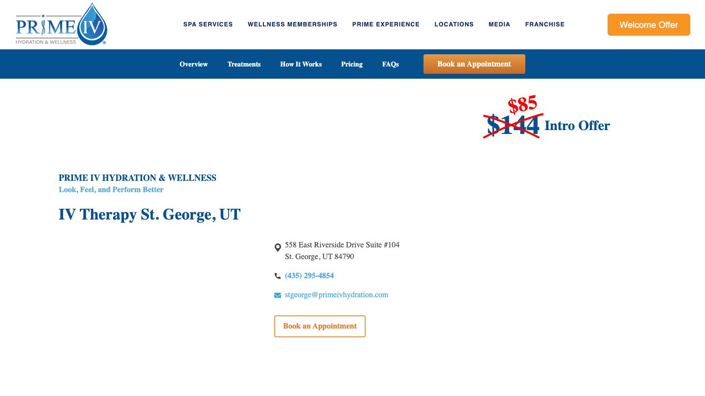 Prime IV Hydration & Wellness (St. George)