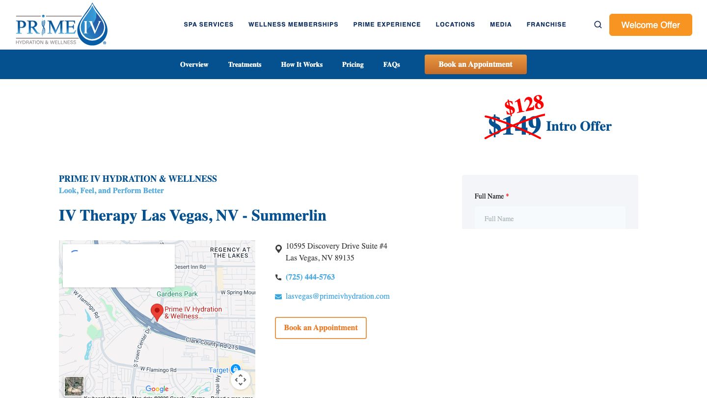 Prime IV Hydration & Wellness - Summerlin (Las Vegas)