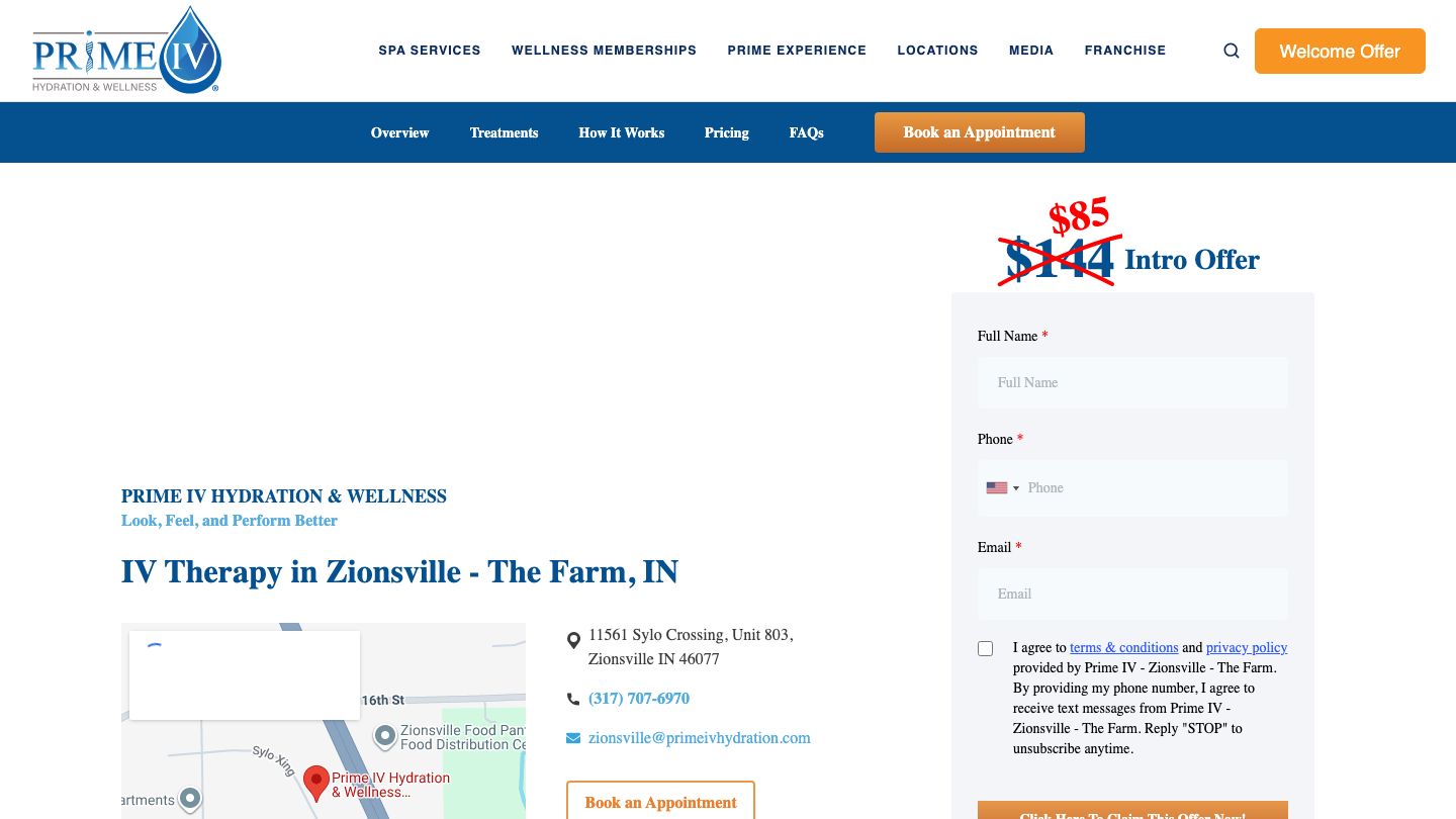 Prime IV Hydration & Wellness - Zionsville-The Farm