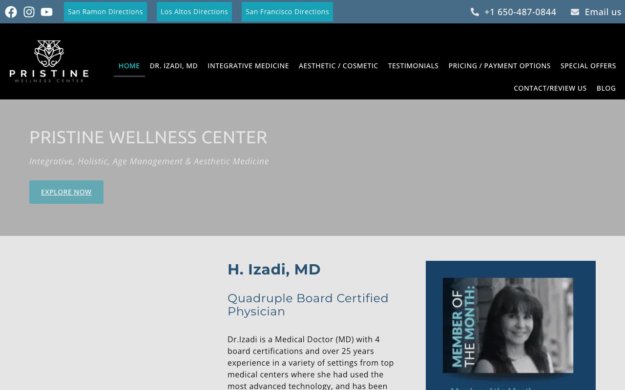 pristine wellness center