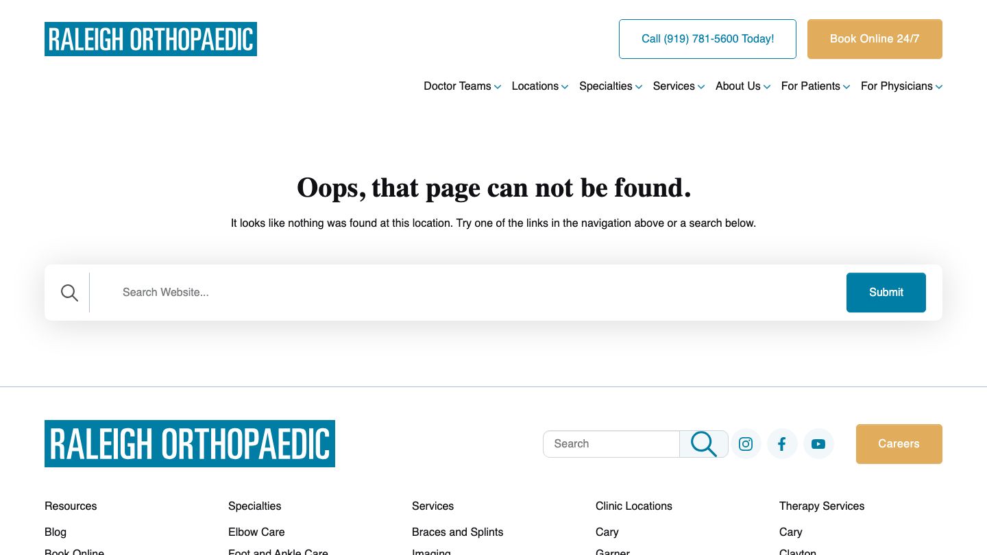 Raleigh Orthopaedic Clinic: Holly Springs Office