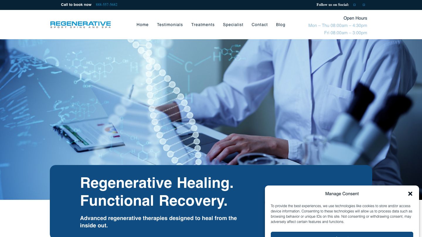 Regenerative Sport, Spine and Spa