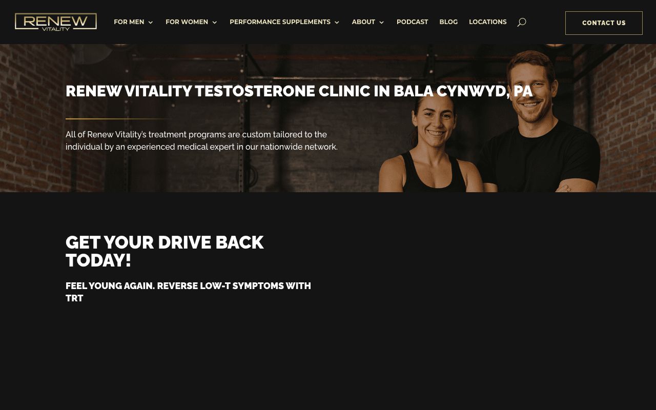 Renew Vitality Testosterone Clinic of Bala Cynwyd