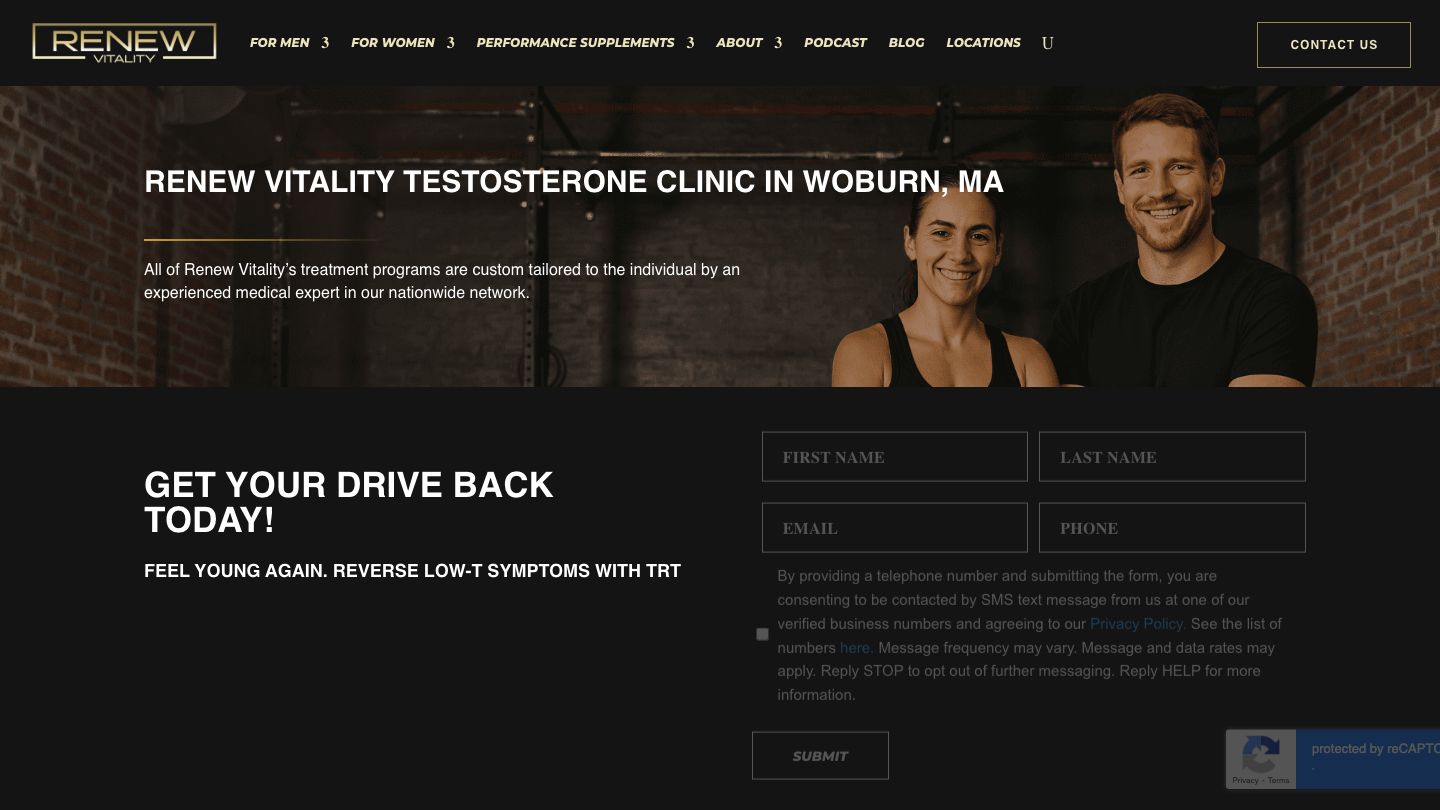 Renew Vitality Testosterone Clinic of Woburn