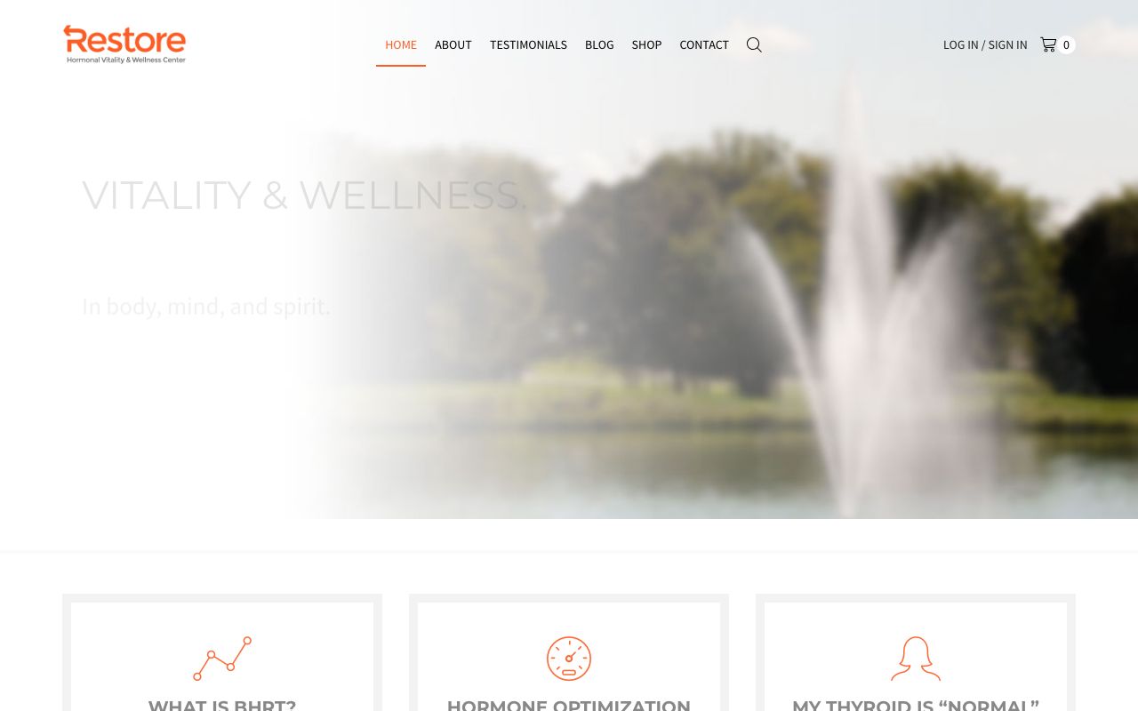 Restore Hormonal Vitality and Wellness Center