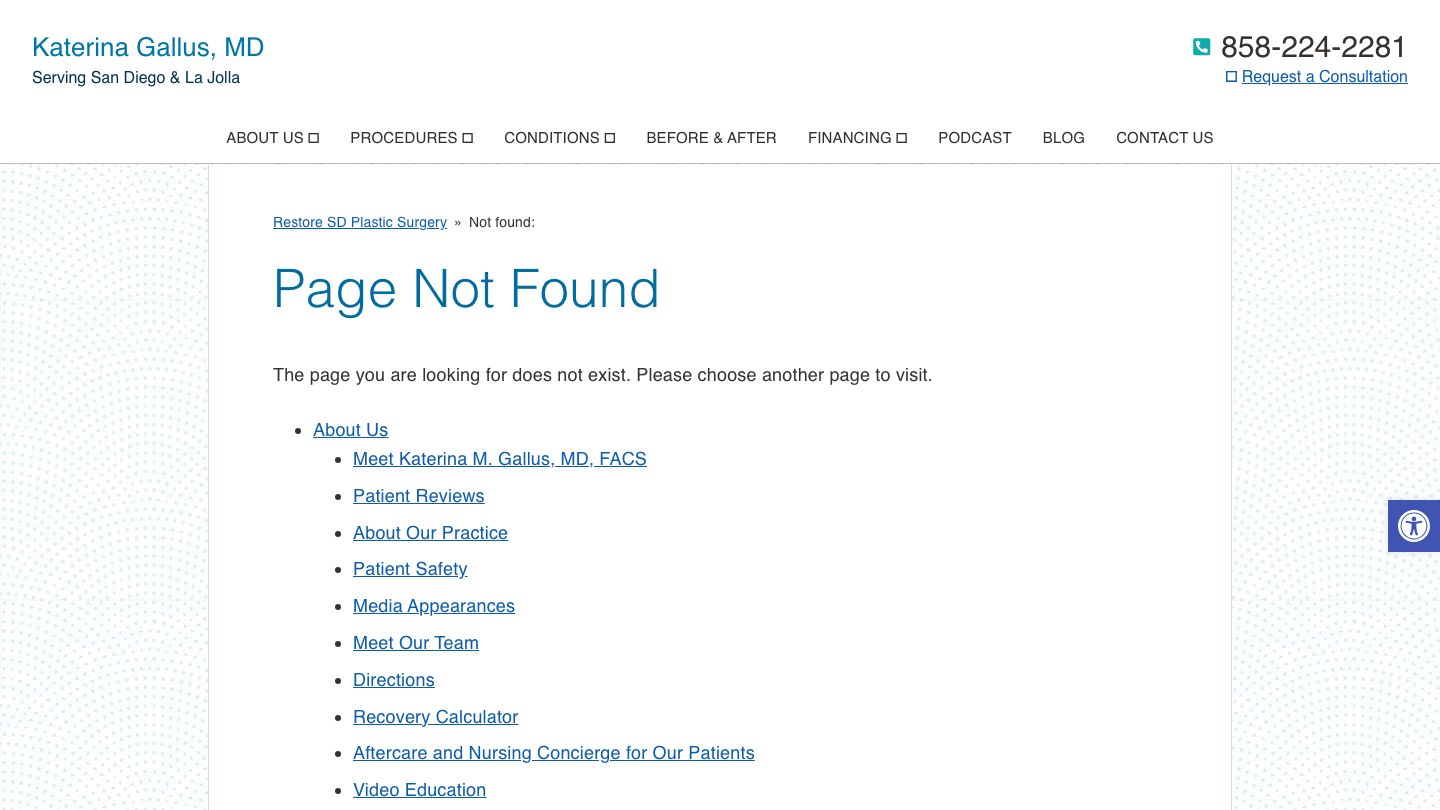 Restore SD Plastic Surgery: Katerina Gallus, MD, FACS