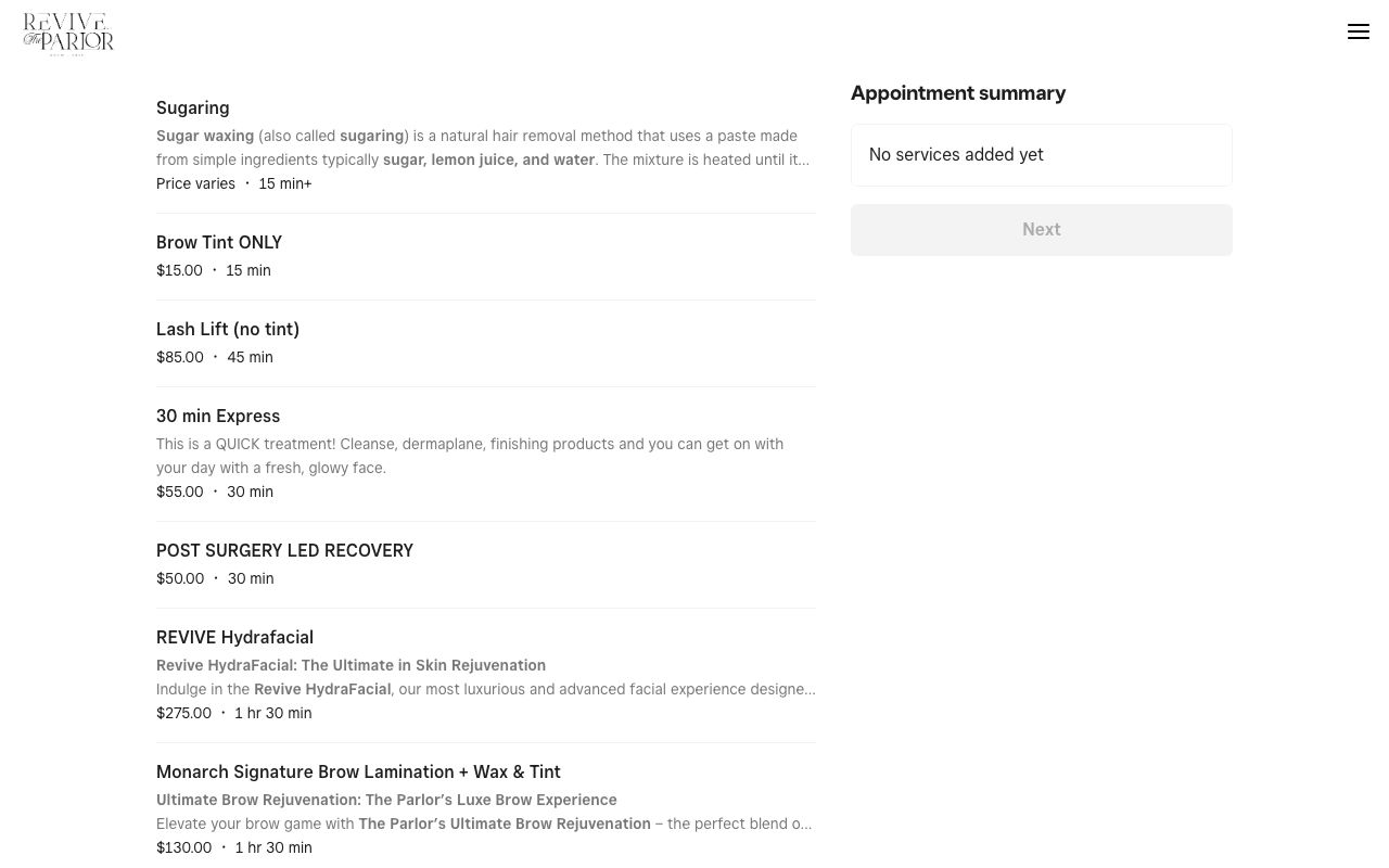 Revive at The Parlor