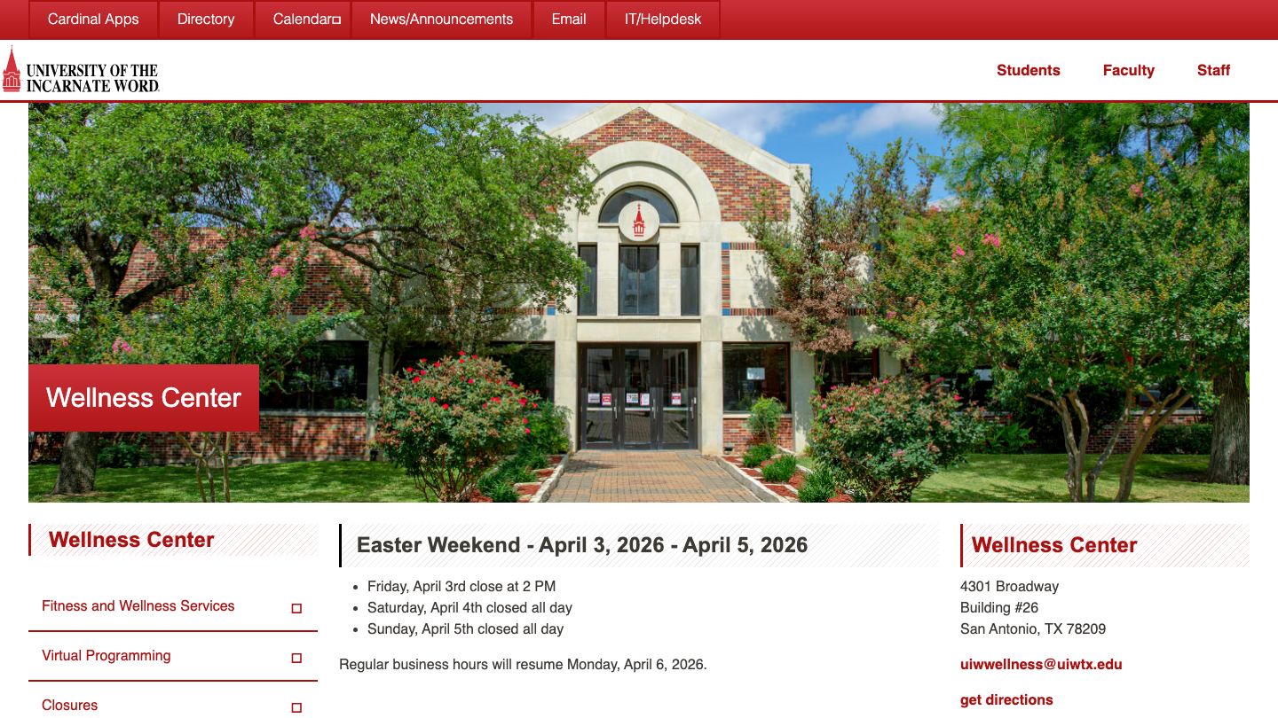 Richard and Janet Cervera Wellness Center