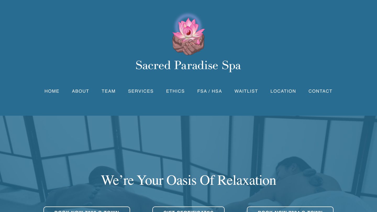 Sacred Paradise Spa Philly