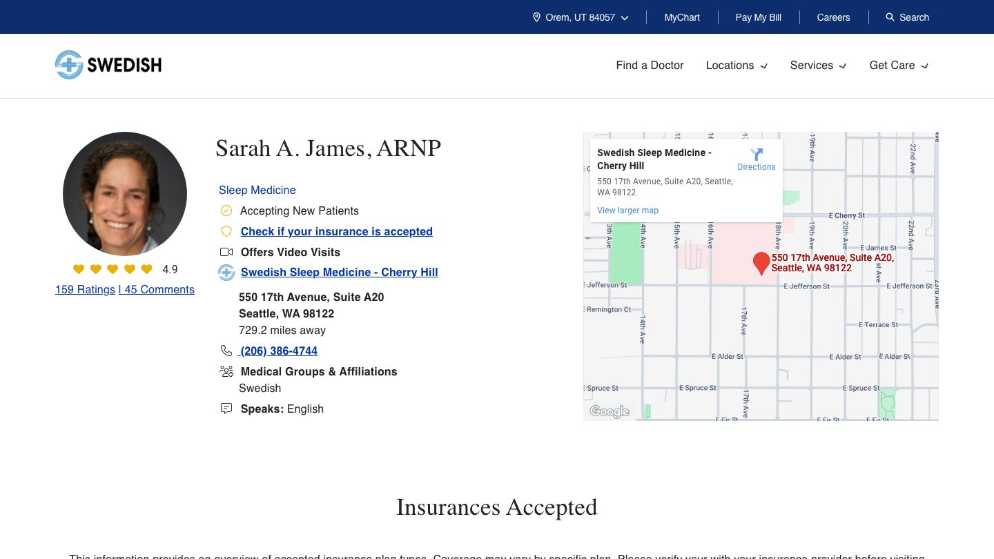 Sarah A. James, ARNP