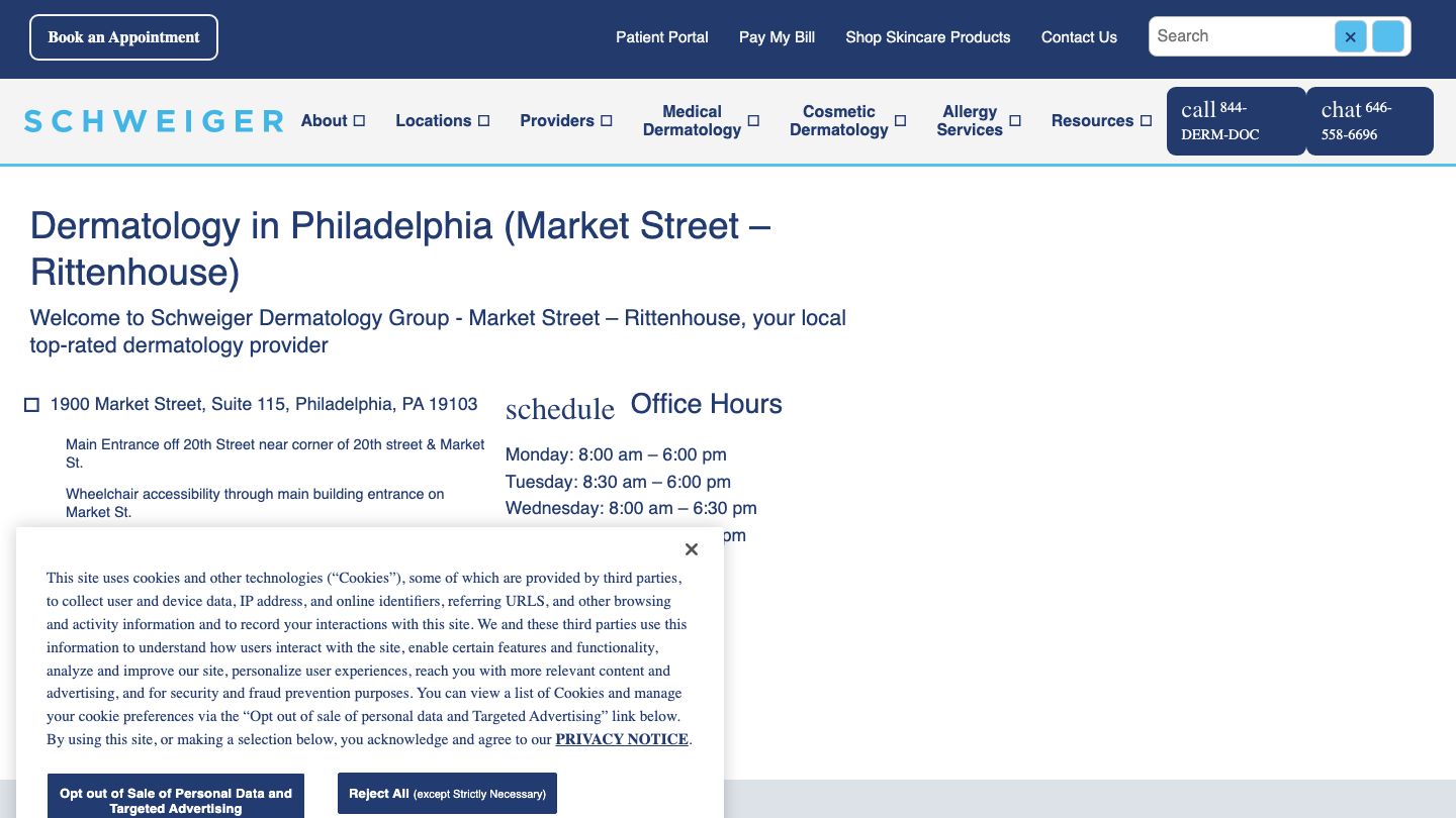 Schweiger Dermatology Group - Market Street - Rittenhouse