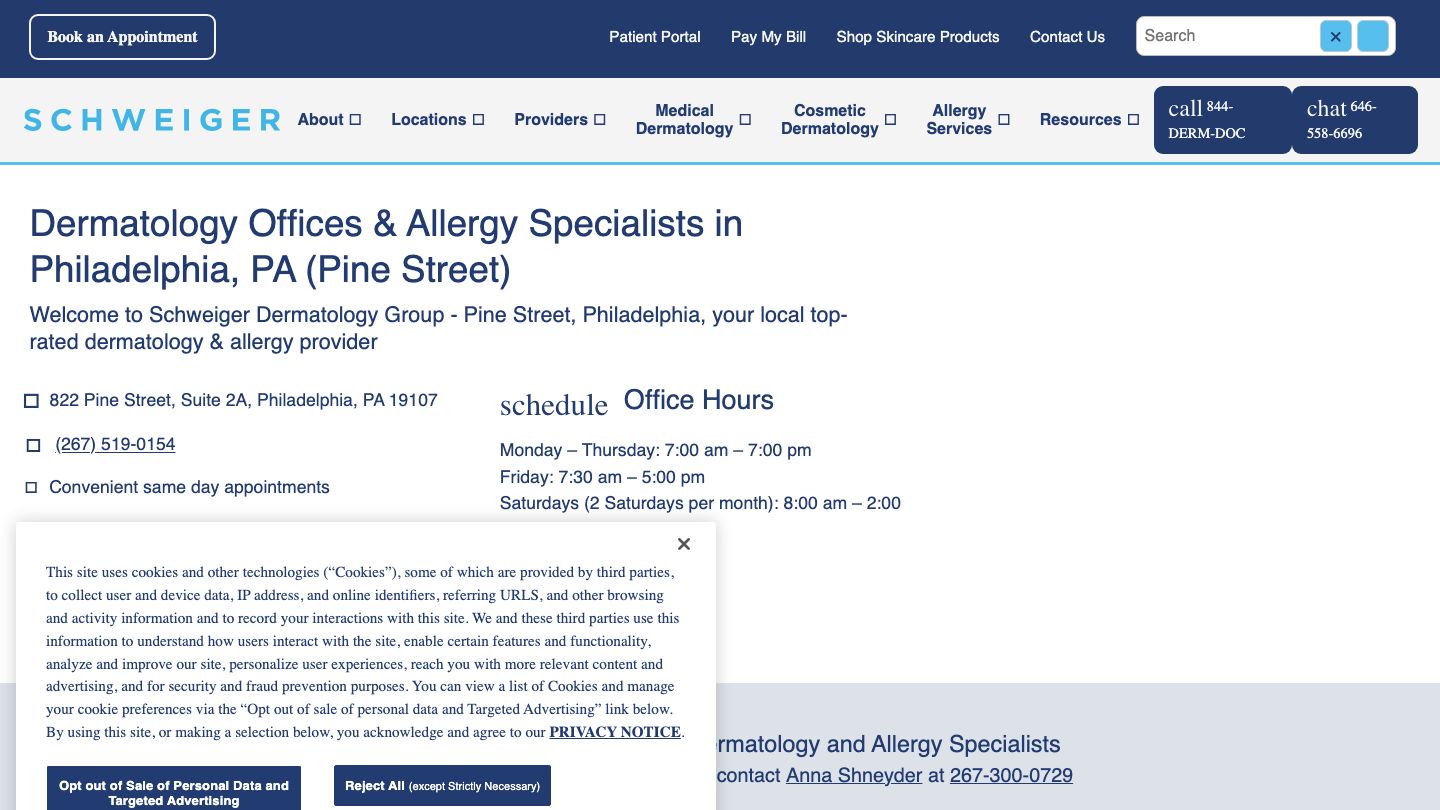 Schweiger Dermatology Group - Pine Street