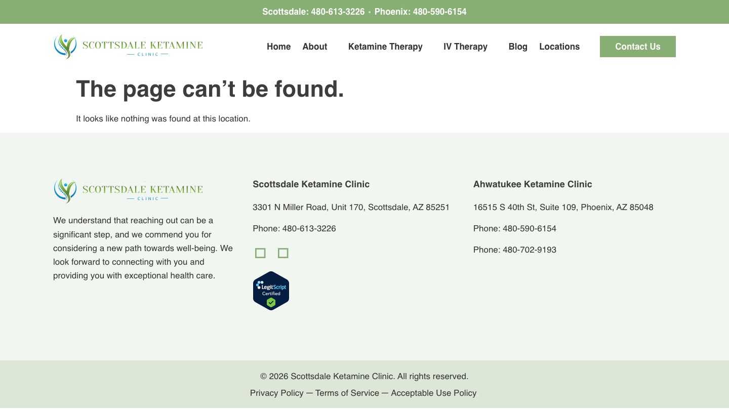 Scottsdale Ketamine Clinic | Ketamine for Depression in Phoenix