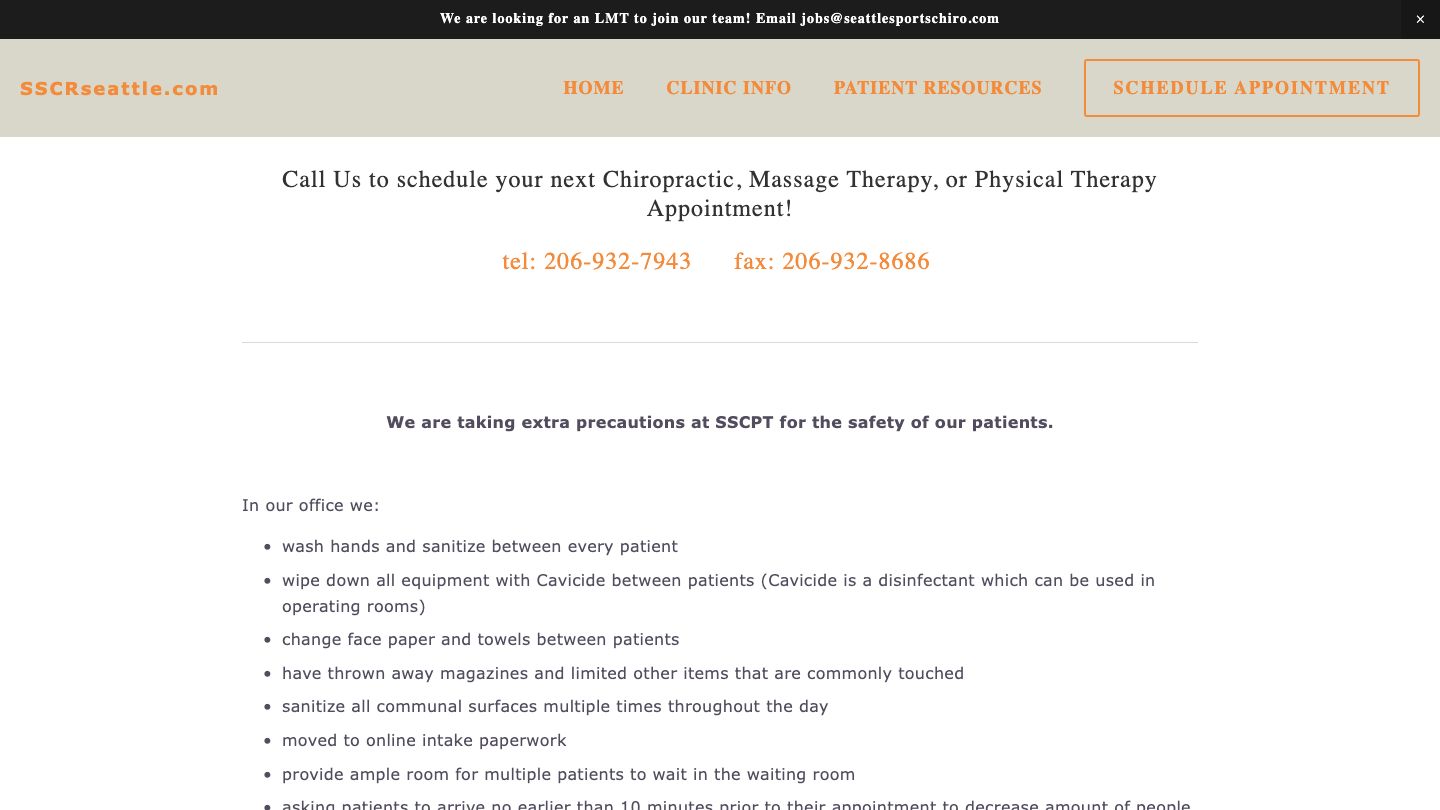 Seattle Sports Chiropractic + Rehabilitation