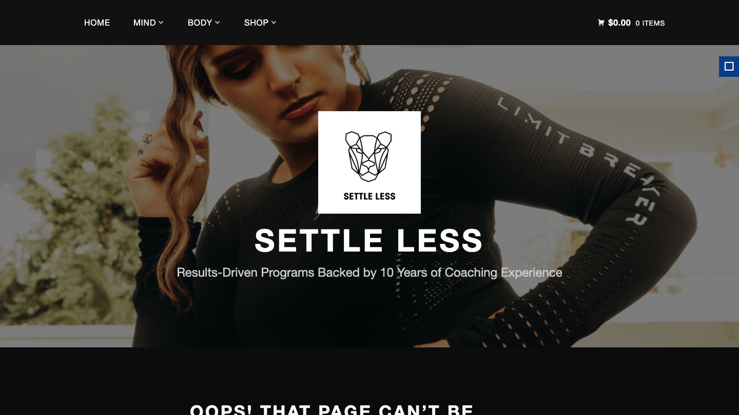 Settle Less Training