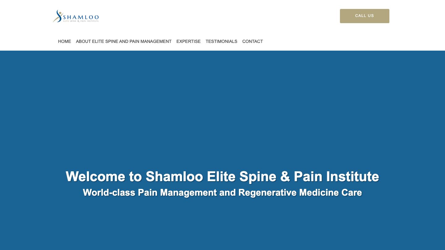 Shamloo Elite Spine and Pain Institute: Ben Shamloo, MD FIPP