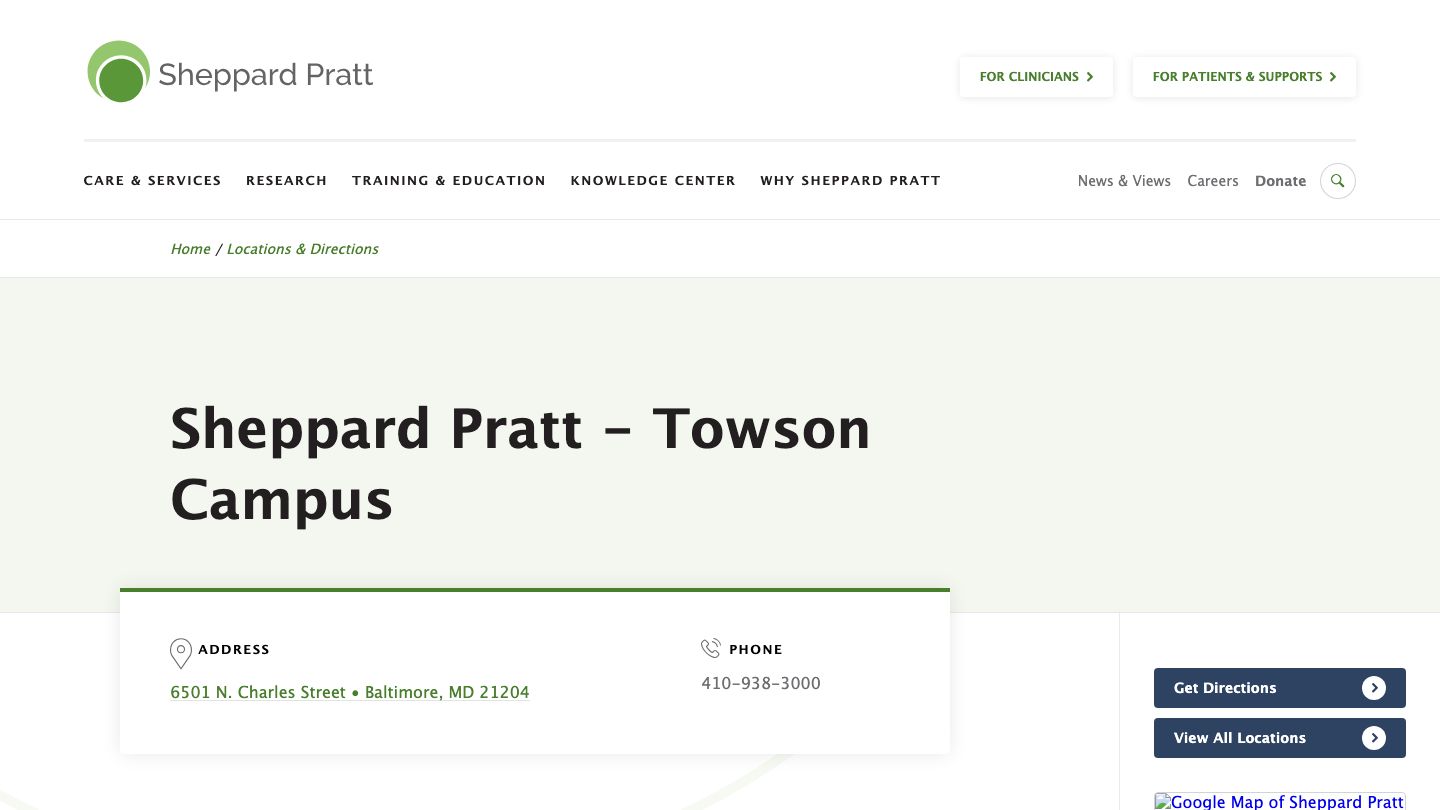 Sheppard Pratt - Towson Campus