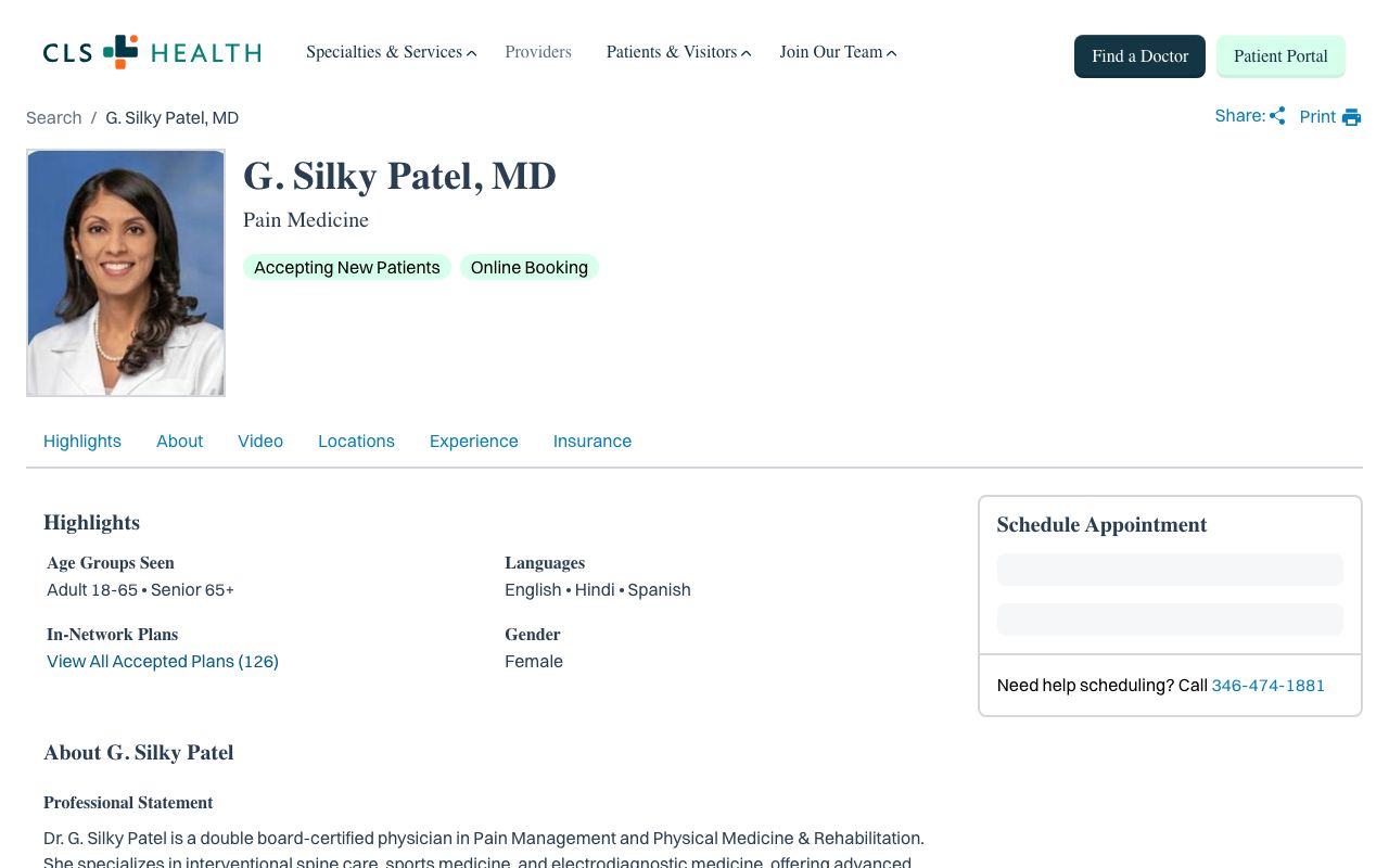 Silky Patel, MD