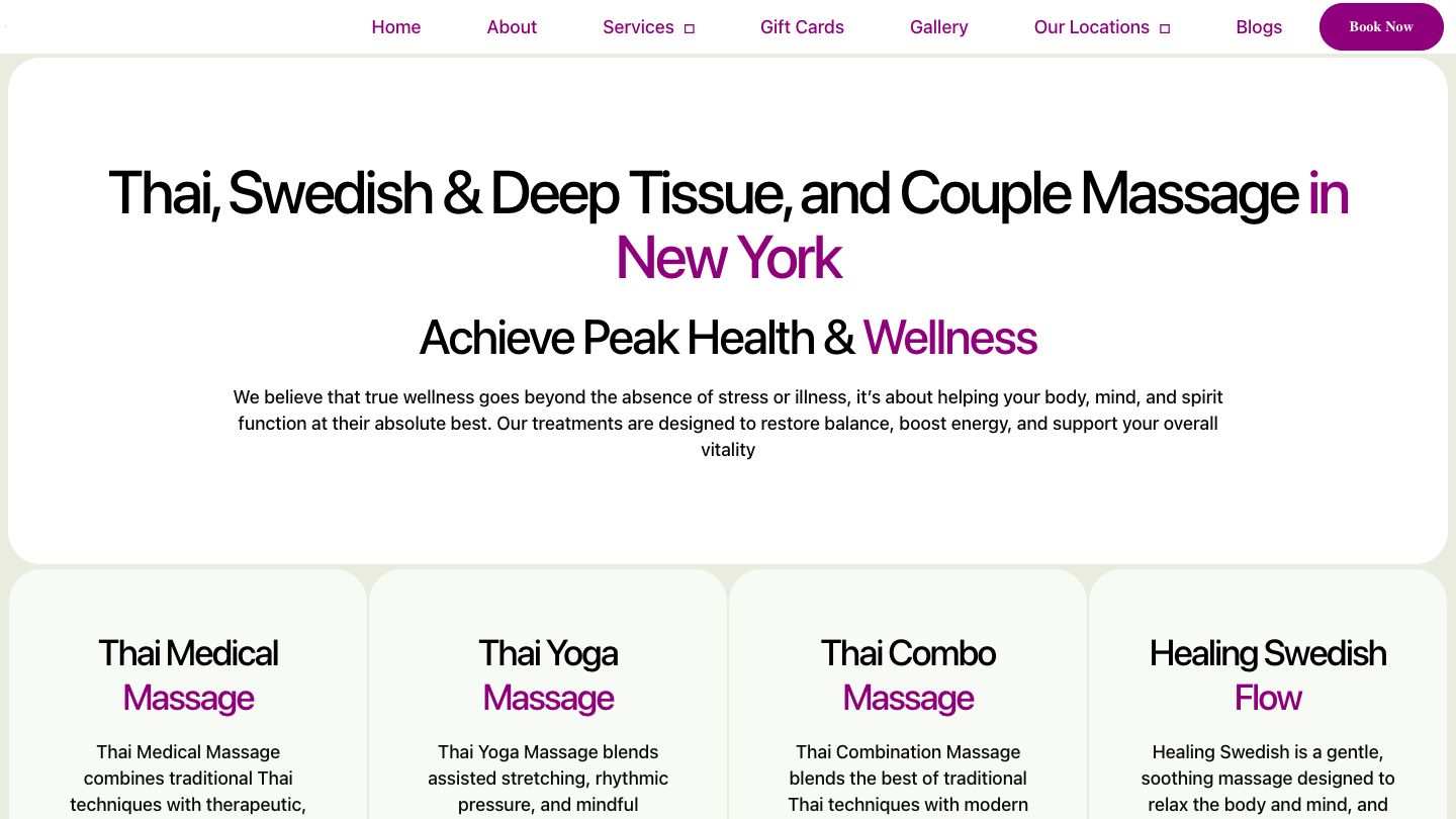 Siya Healing Spa Downtown - Thai Massage NYC