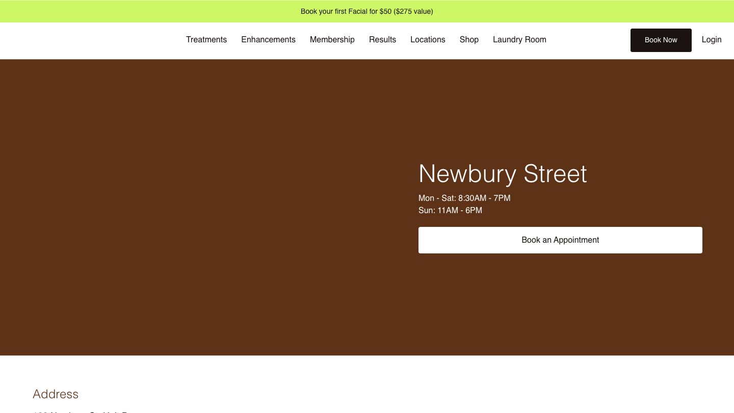 Skin Laundry - Newbury Street