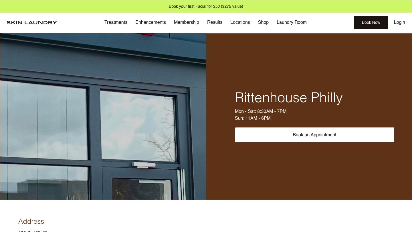 Skin Laundry - Rittenhouse Philly