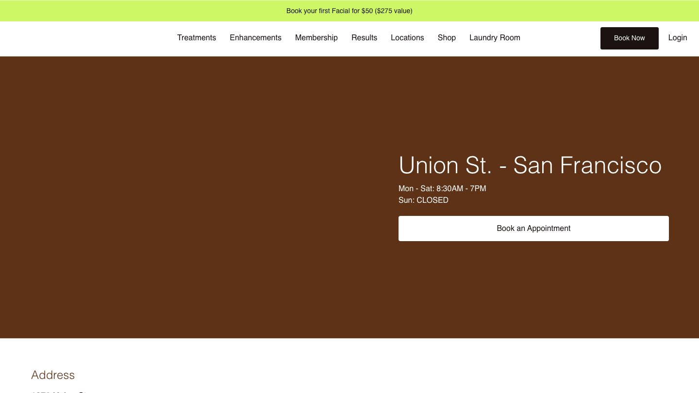 Skin Laundry - Union St SF