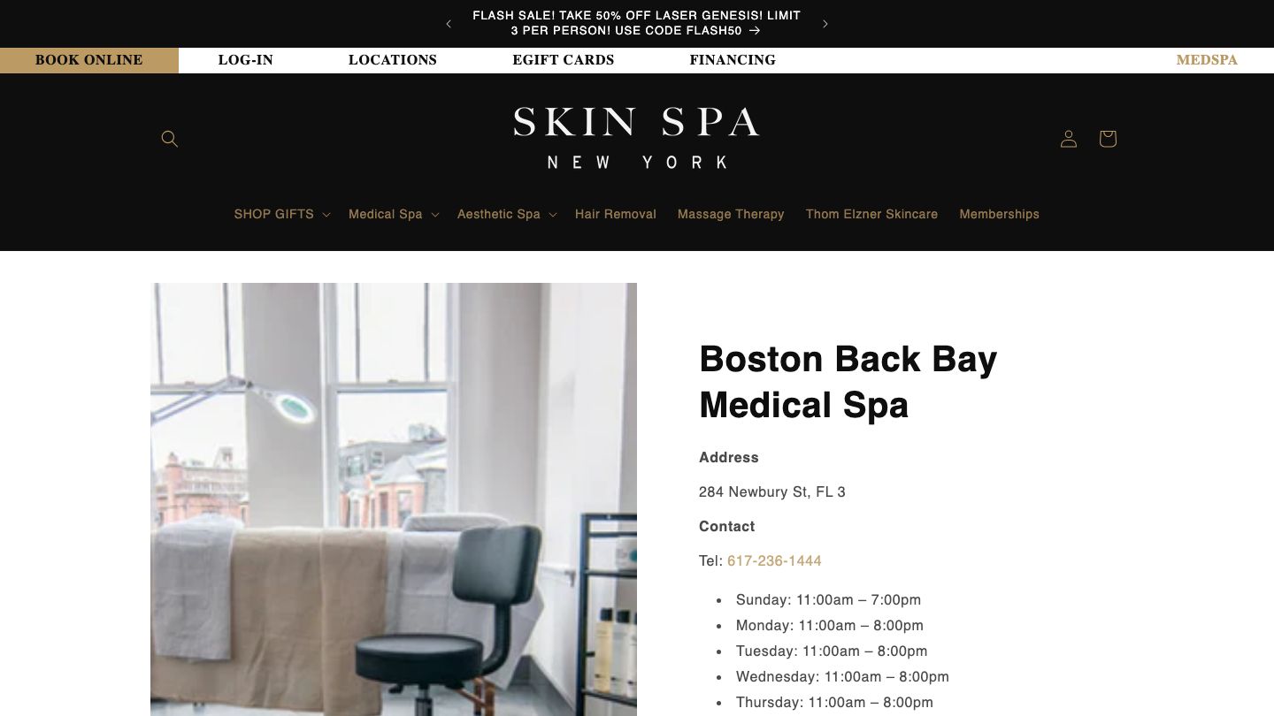 Skin Spa New York - Back Bay