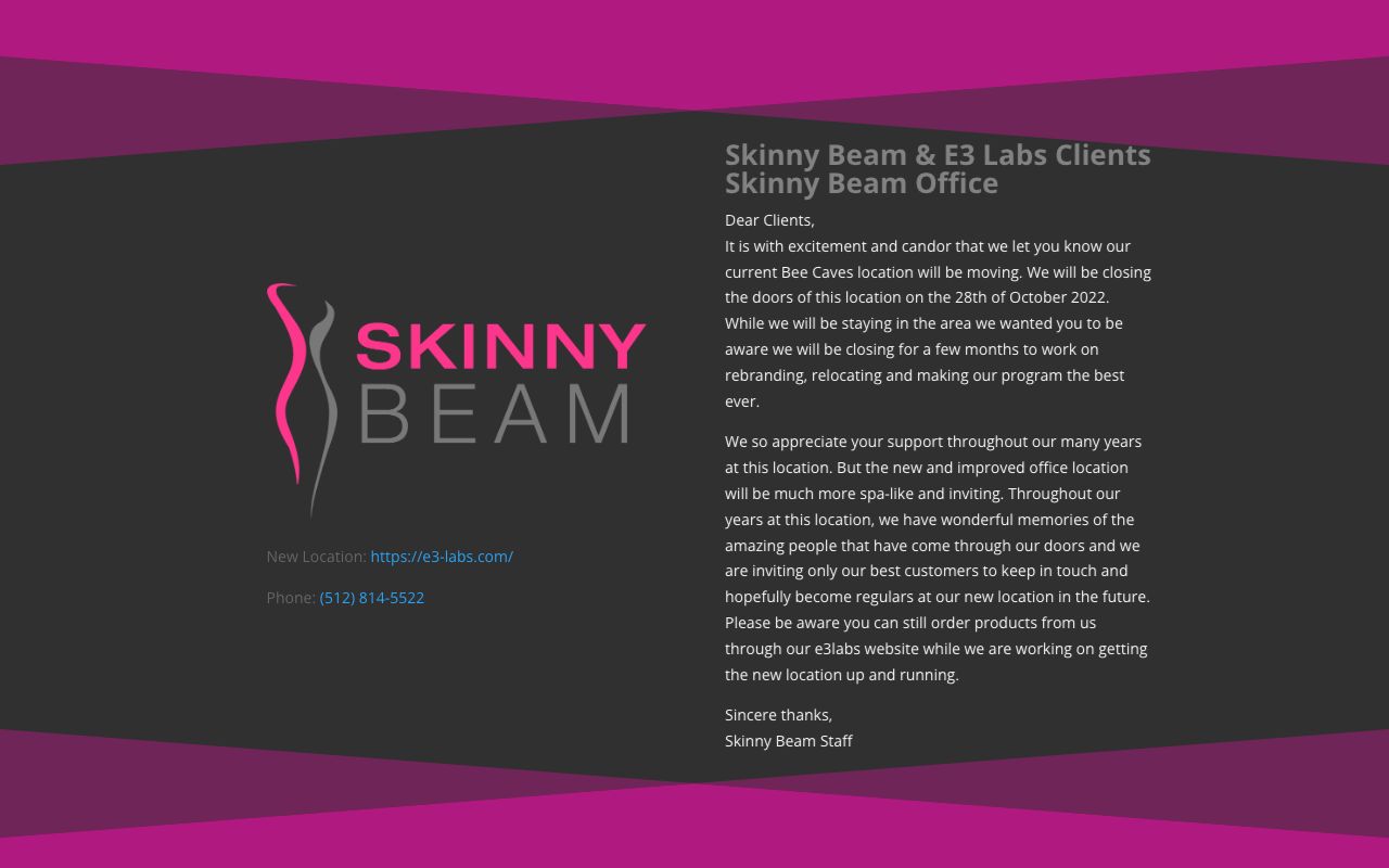 Skinny Beam