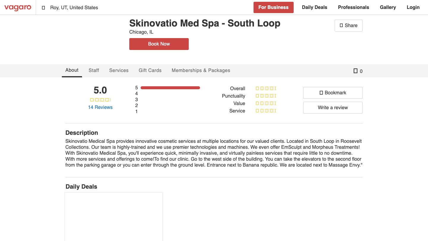 Skinovatio Medical Spa- South loop