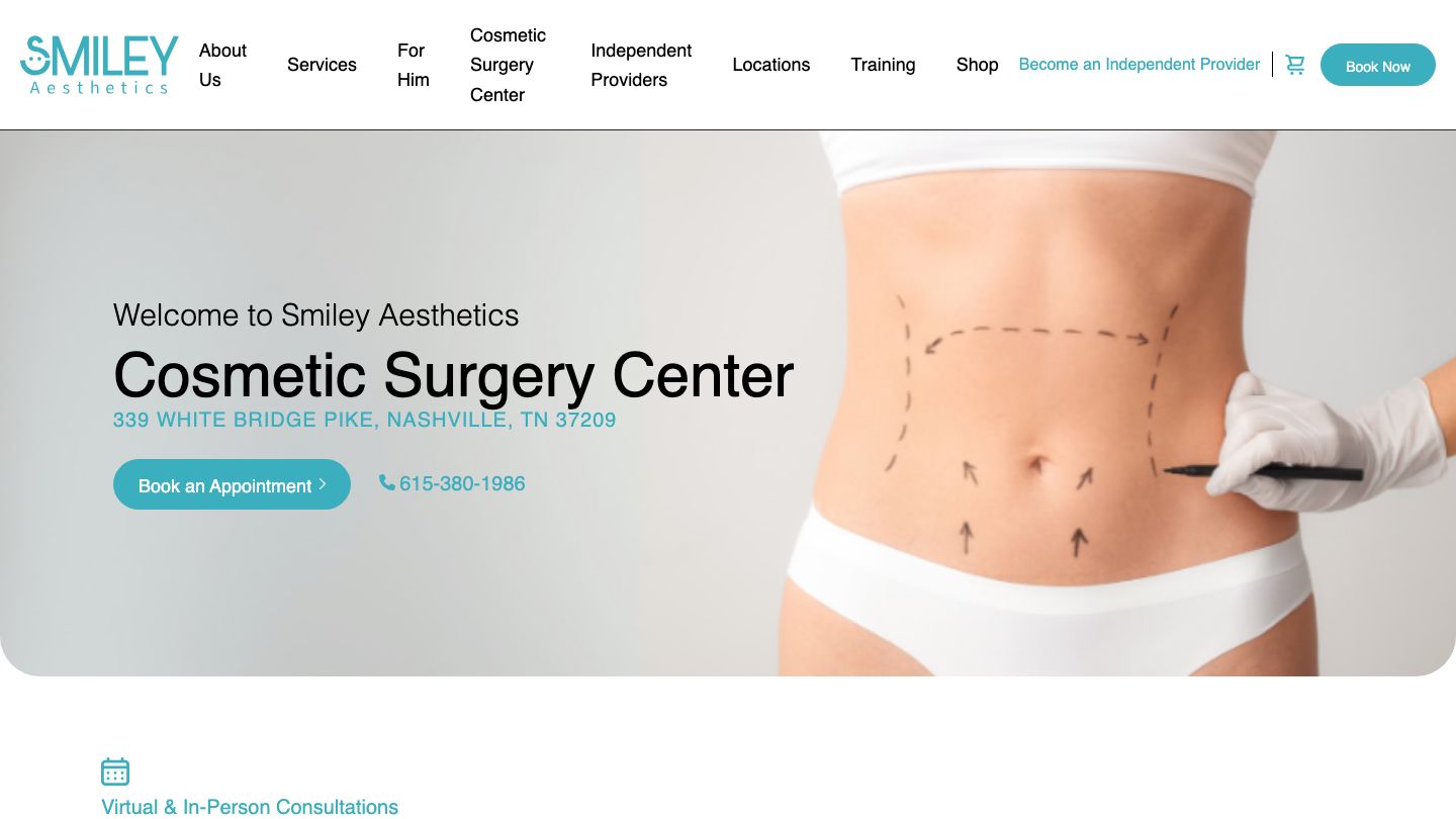 Smiley Aesthetics Cosmetic Surgery Center – Dr. Noah Ehinger, Nashville