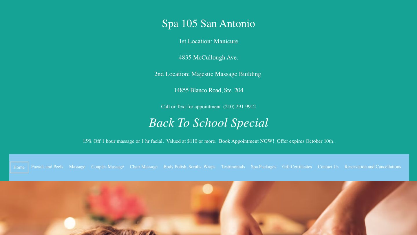 Spa 105 San Antonio