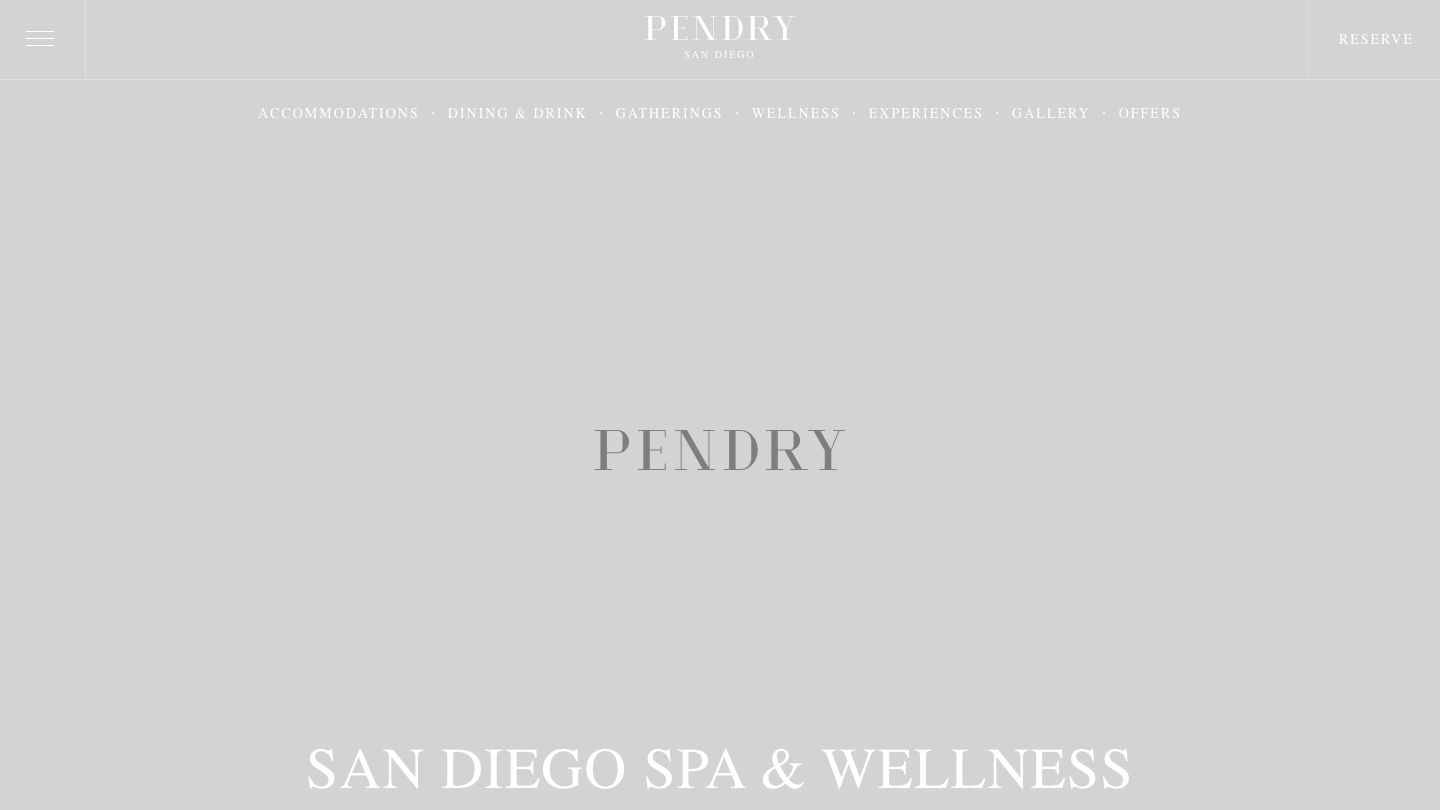 Spa Pendry San Diego