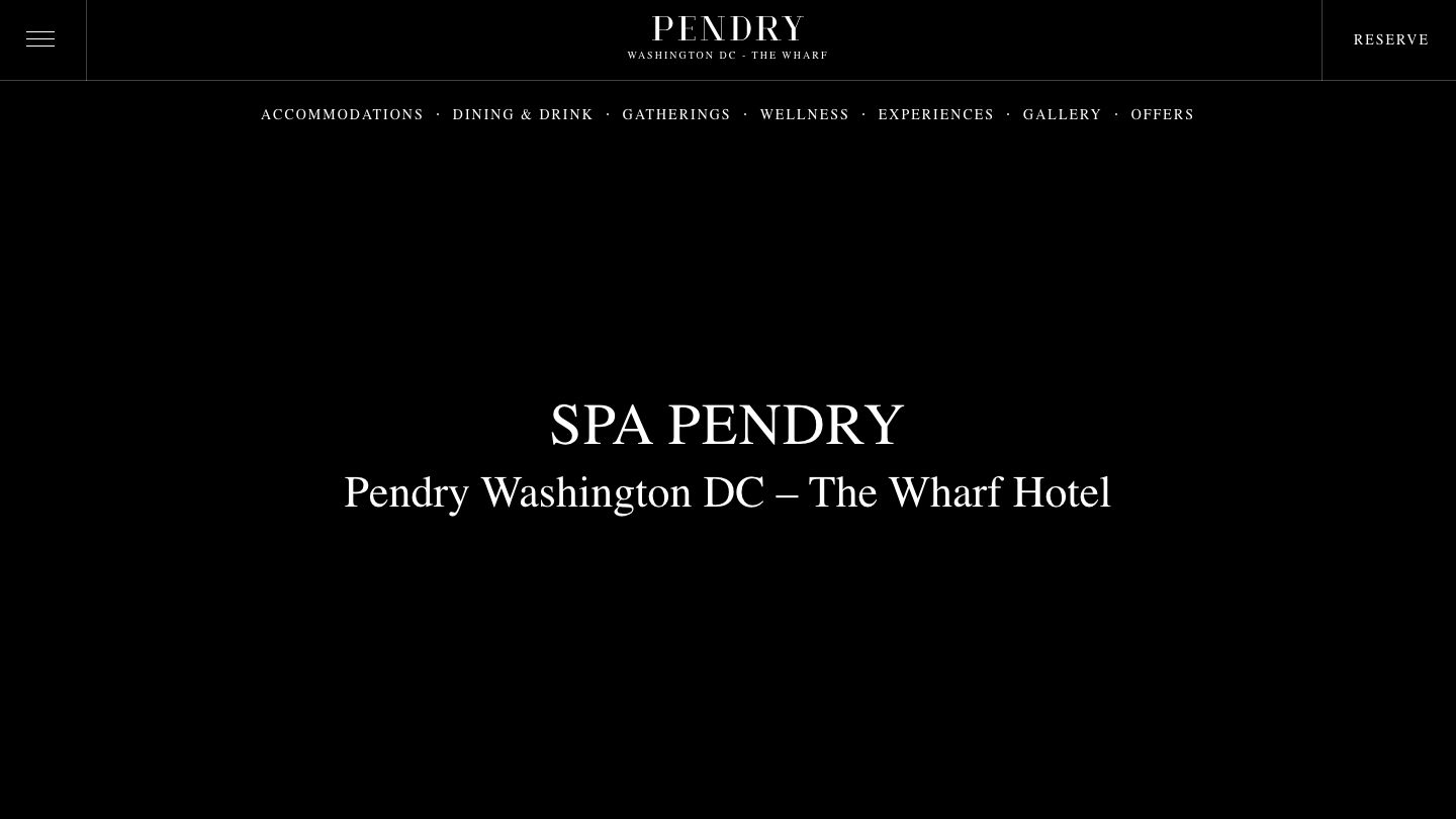 Spa Pendry Washington DC - The Wharf