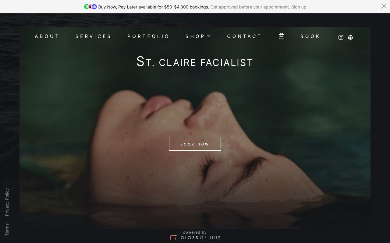 St. Claire Facialist studio