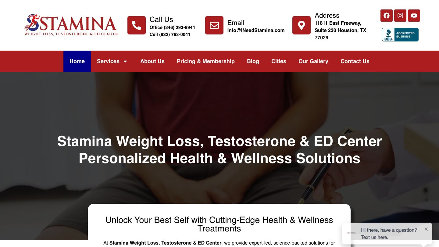 Stamina Weight Loss, Testosterone & ED Center