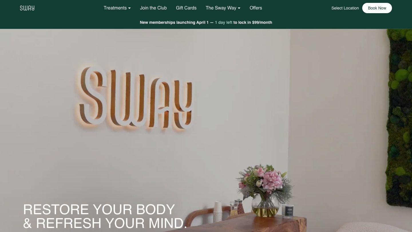 Sway Wellness Spa Larimer